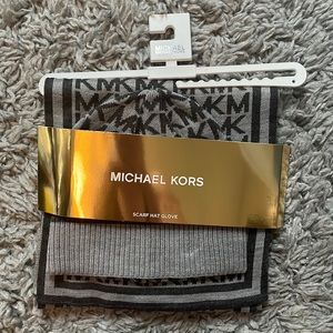 NWT Michael Kors Scarf and Hat Only Set, gloves are not included